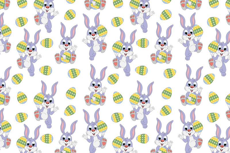 cute-rabbit-cartoon-and-easter-egg-pattern