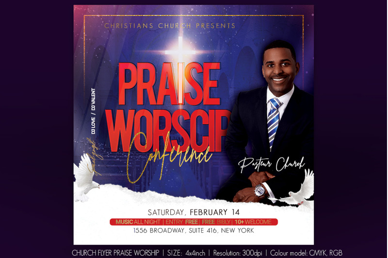 church-flyer-praise-worship