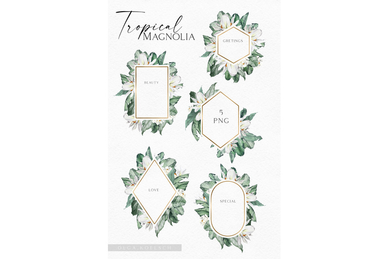 boho-tropical-clipart-white-magnolia-floral-frames-tropical-wedding