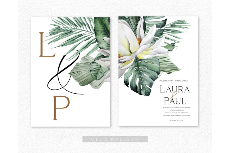 boho-tropical-clipart-white-magnolia-floral-and-jungle-leaves-png