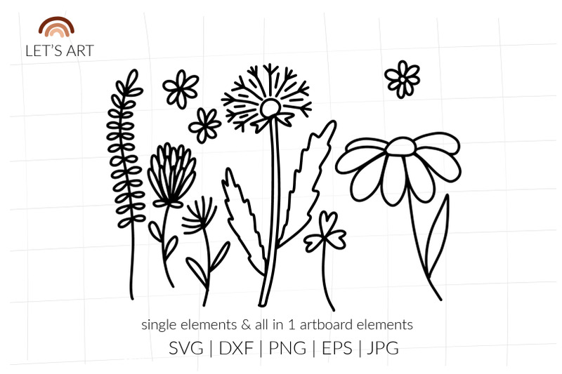 meadow-flowers-svg-for-shirt-daisy-svg-dandelion-svg-chamomile-svg