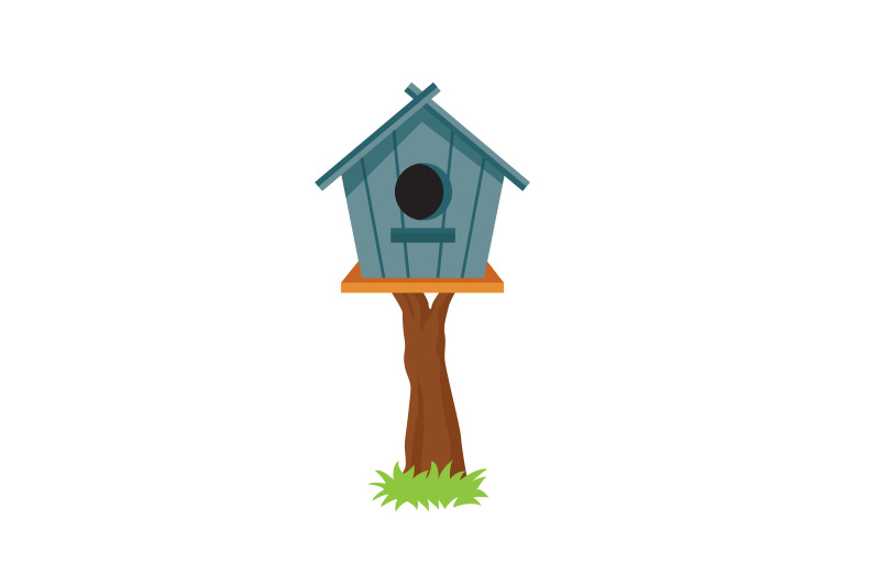 rural-bird-house-flat-icon