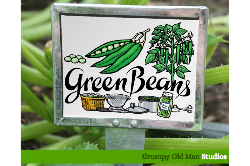 green-beans-vegetables-garden-labels