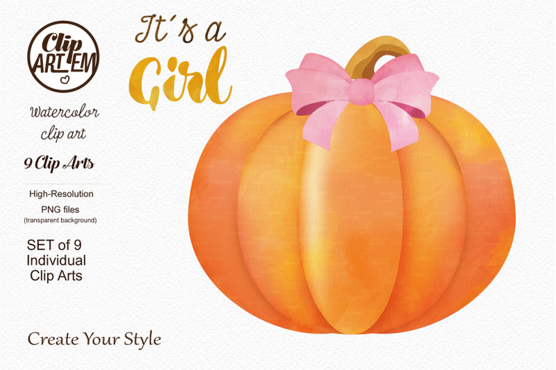 cute-orange-pumpkin-boy-girl-9-png-sublimation-watercolor-clip-art