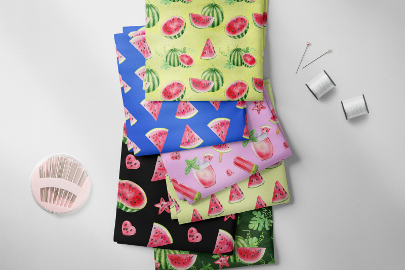 sweet-watermelon-digital-paper-pack-watercolor-seamless-patterns