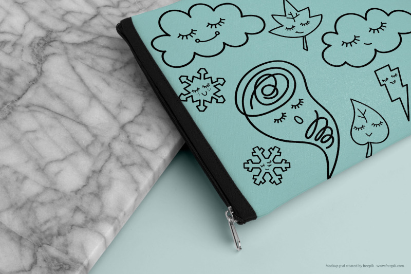 weather-kawaii-hand-drawn-star-moon-sun-cloud-rainbow-tornado