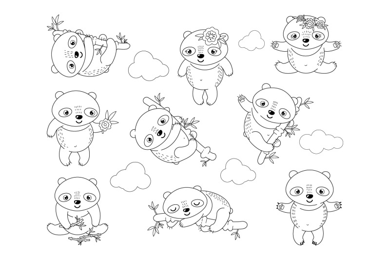 panda-black-and-white-clipart-png-37