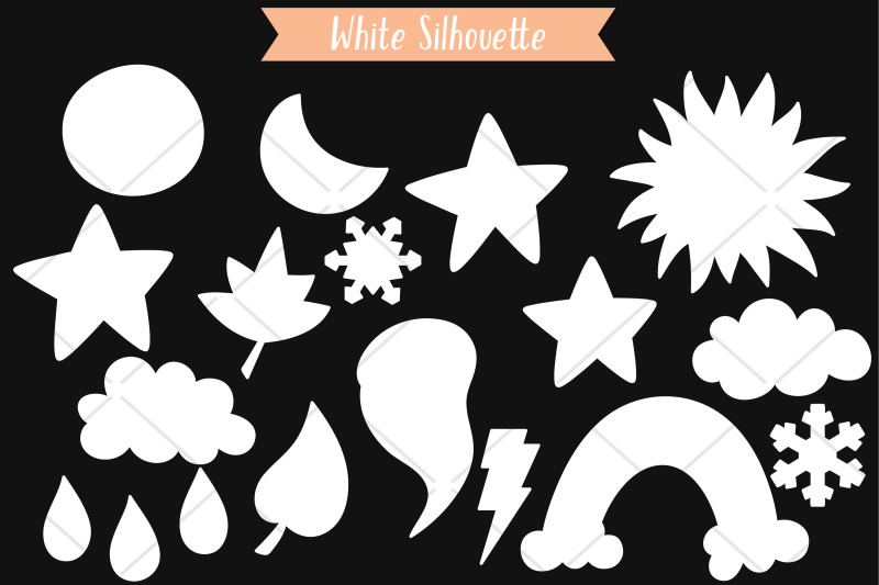 weather-kawaii-white-star-moon-sun-cloud-rainbow-tornado-doodle