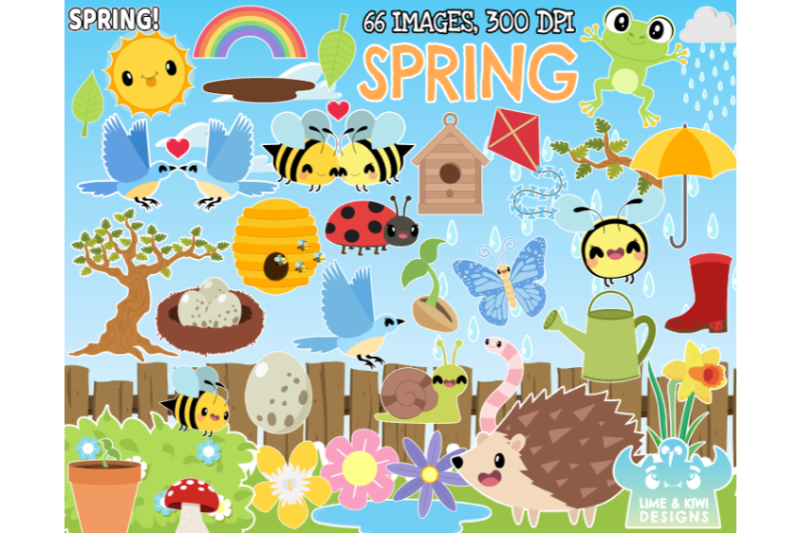 spring-clipart-lime-and-kiwi-designs