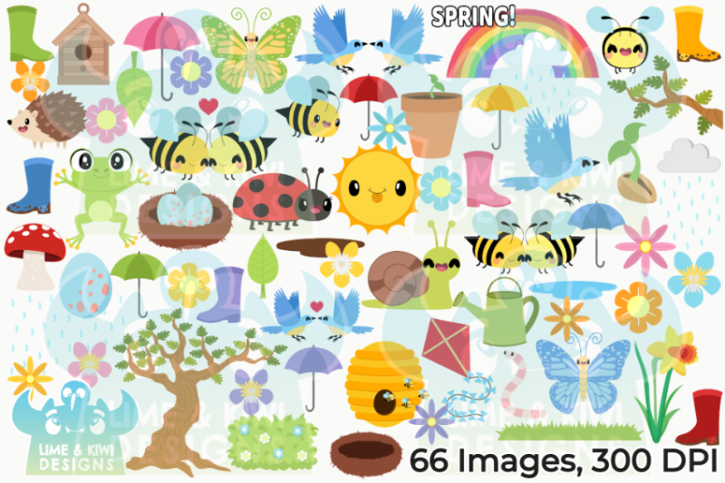 spring-clipart-lime-and-kiwi-designs