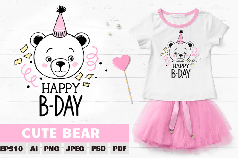 cute-bear-clipart-teddy-bear-sublimation-bear-birthday