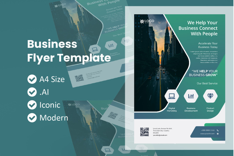 business-theme-flyer-brochure-template