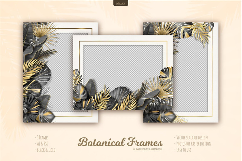 botanical-tropical-leaves-frames