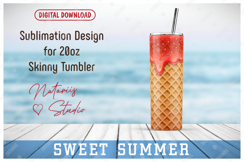 realistic-ice-cream-pattern-for-20oz-skinny-tumbler