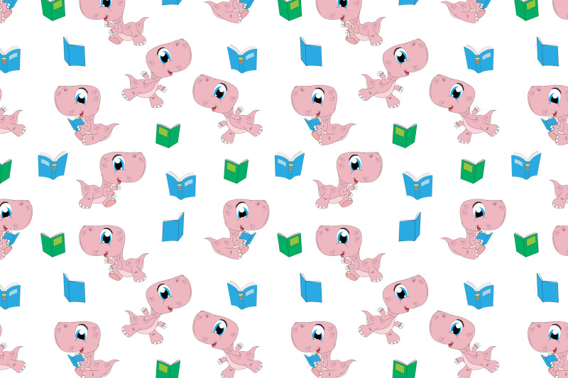 cute-pink-dinosaur-animal-cartoon-pattern