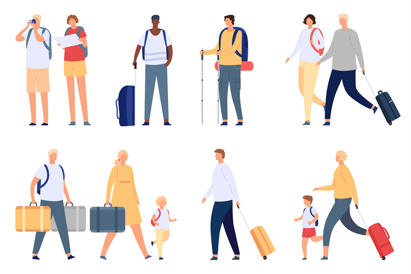 people-travel-tourists-couple-families-and-kids-with-suitcase-bag