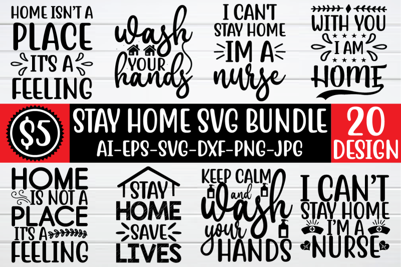 stay-home-svg-bundle