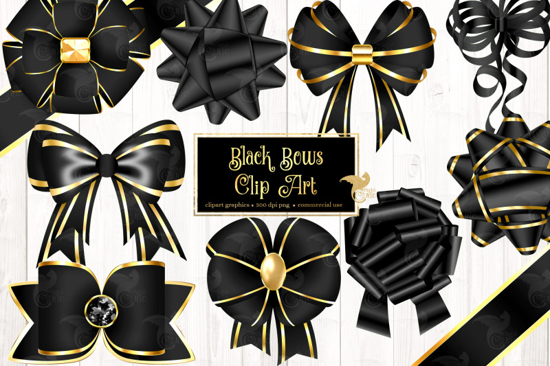 black-bows-clip-art