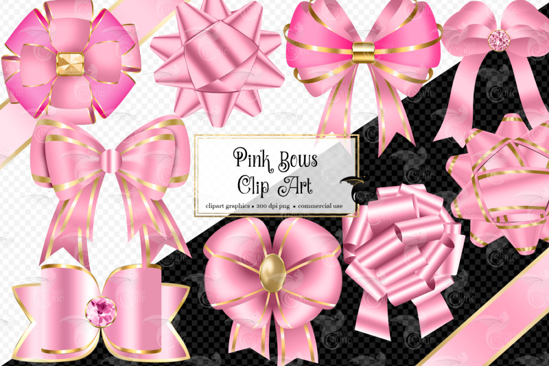 pink-bows-clipart