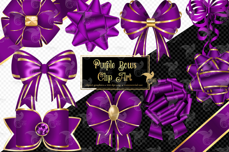 purple-bows-clipart