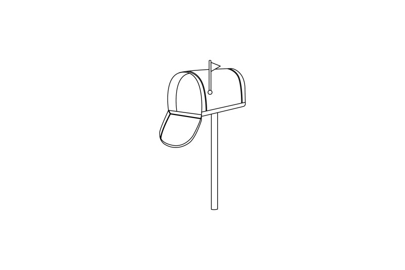 rural-mail-box-outline-icon