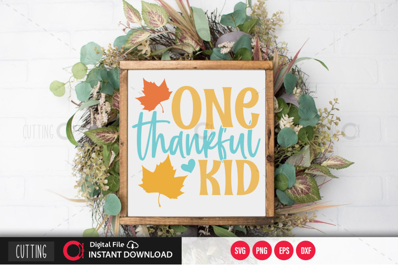 one-thankful-kid-svg