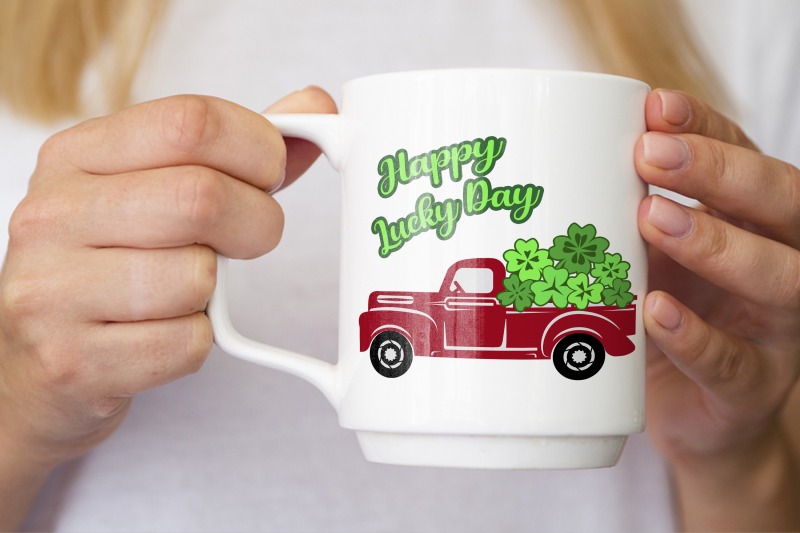 st-patrick-039-s-day-red-vintage-truck-svg-layered-cut-files-clip-art