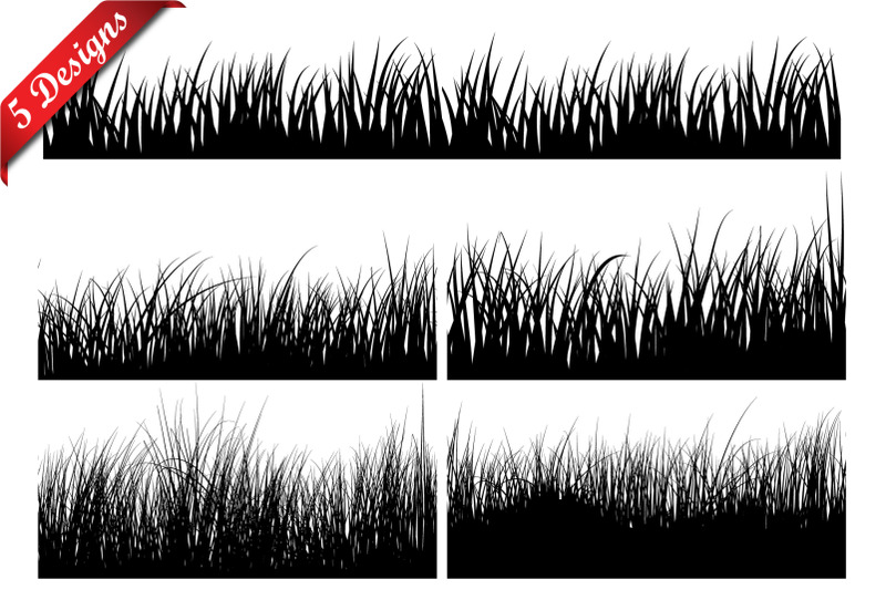 seamless-meadow-grass-set