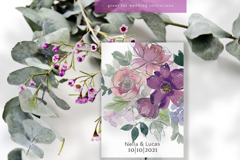 watercolor-blush-and-purple-floral-clipart-set
