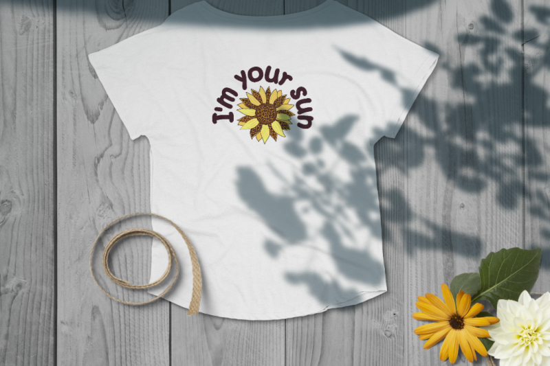 set-of-phrases-with-sunflower-flower-svg