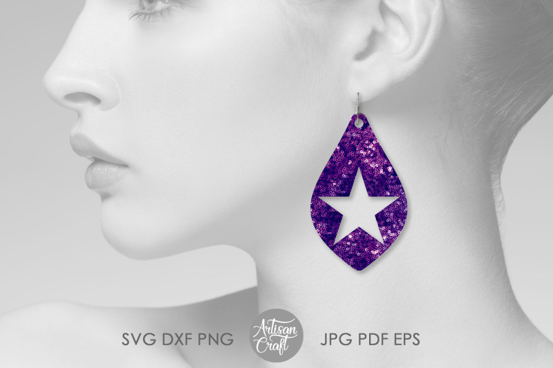 star-earring-svg-leather-earrings-svg-earring-template-svg