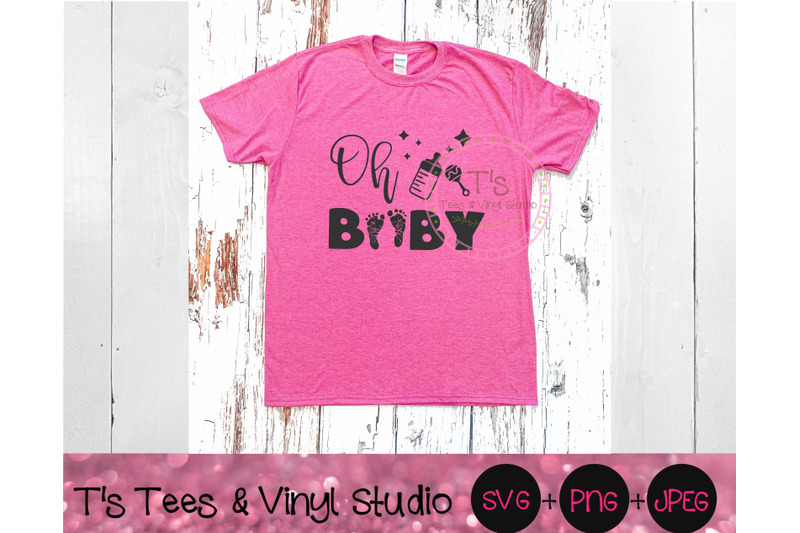 Oh Baby SVG, Pregnancy Announcement, Baby On Board, Baby Feet, Baby To