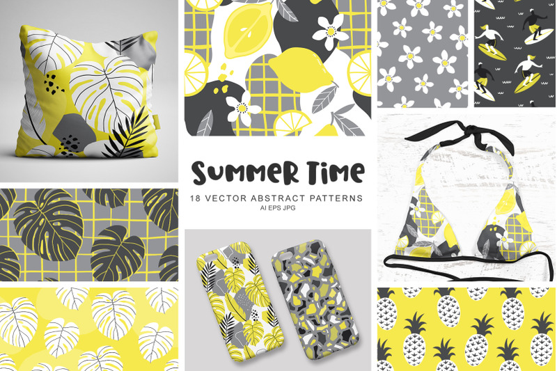summer-time-vector-abstract-patterns