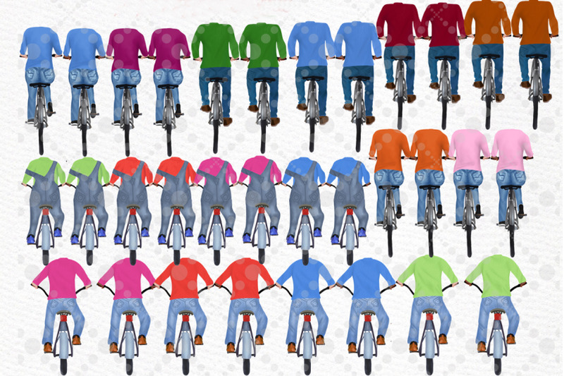 bicycle-clipart-family-riding-bicycles-family-illustrations