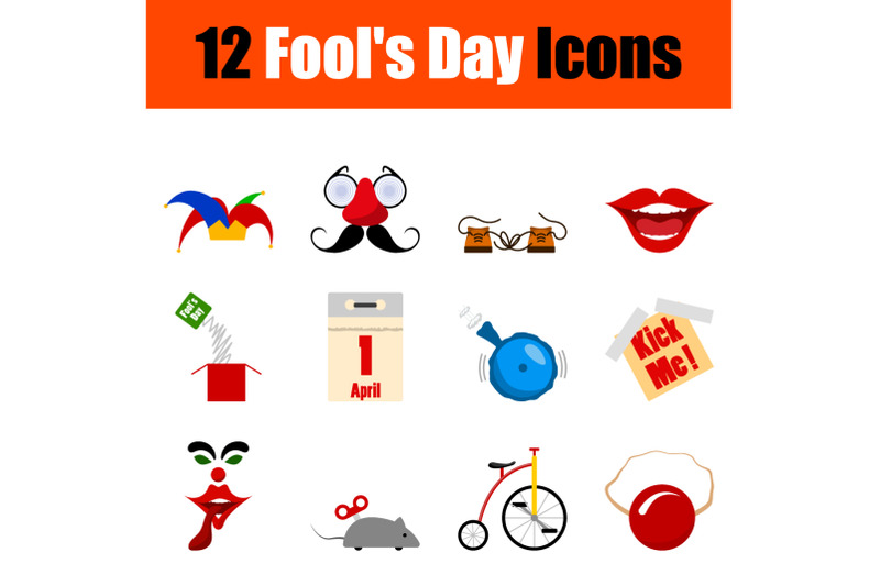 fool-039-s-day-icon-set