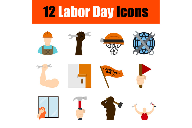 labor-day-icon-set