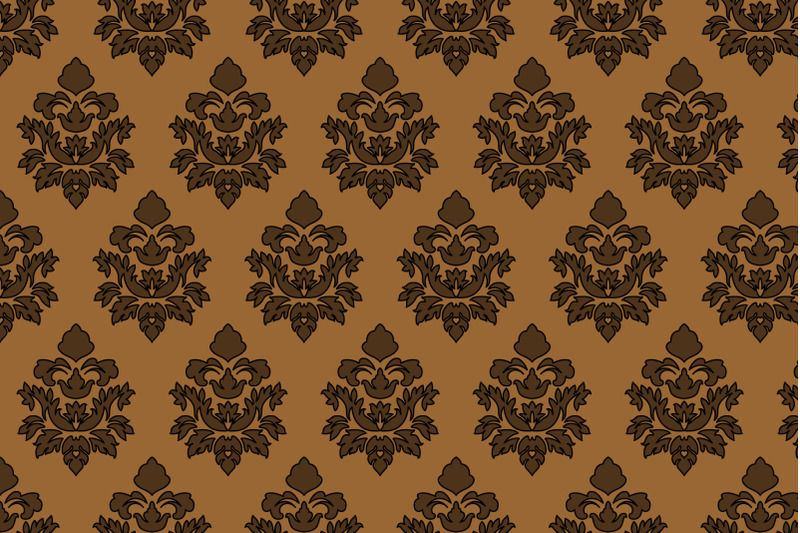 damask-seamless-outline-pattern-set