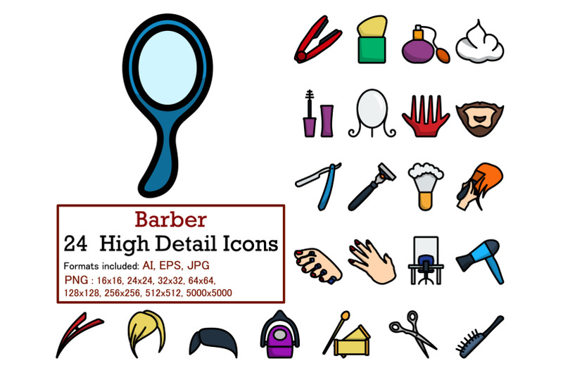 barber-icon-set