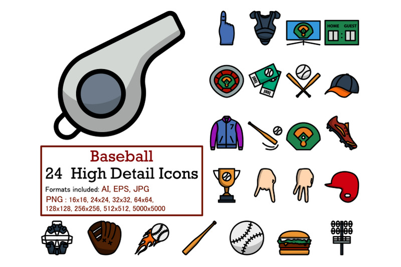 baseball-icon-set