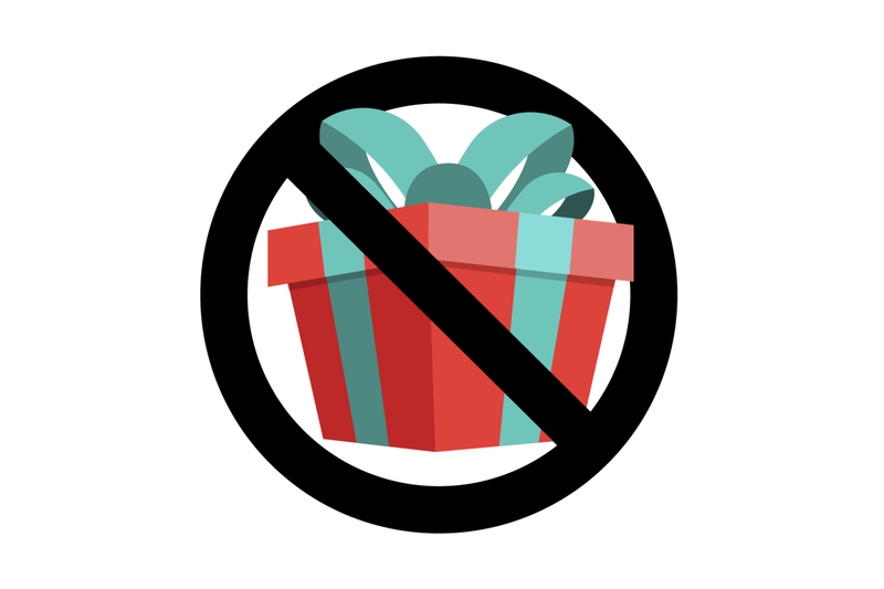 no-present-icon-flat-sign-banner-to-birthday-event