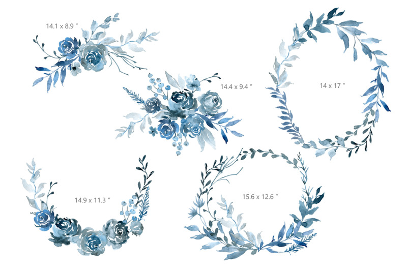 blue-watercolor-flowers-amp-arrangements