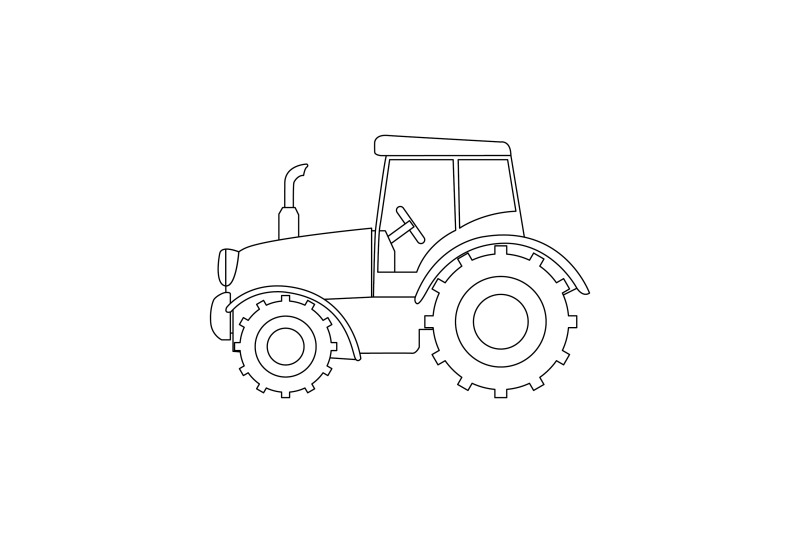 rural-tractor-outline-icon