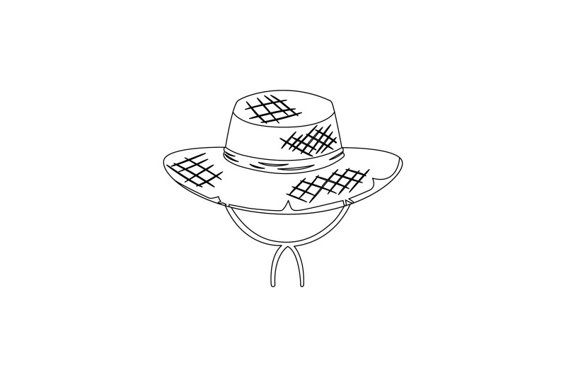 rural-hat-outline-icon