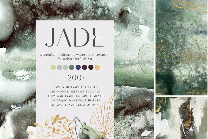jade-green-amp-gold-abstract-watercolor-textures