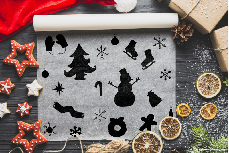 winter-season-doodles-hand-drawn-mittens-igloo-snowman-penguin