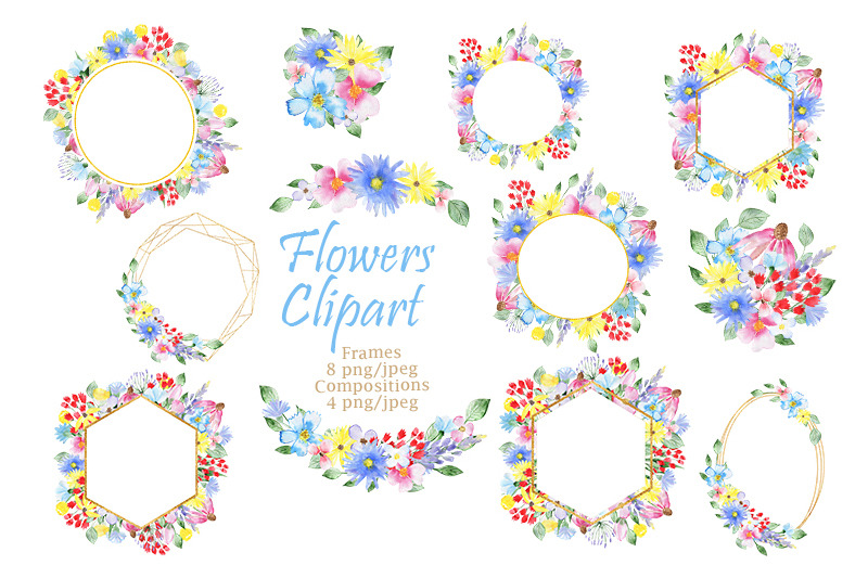 watercolor-flowers-frames-clipart-floral-set