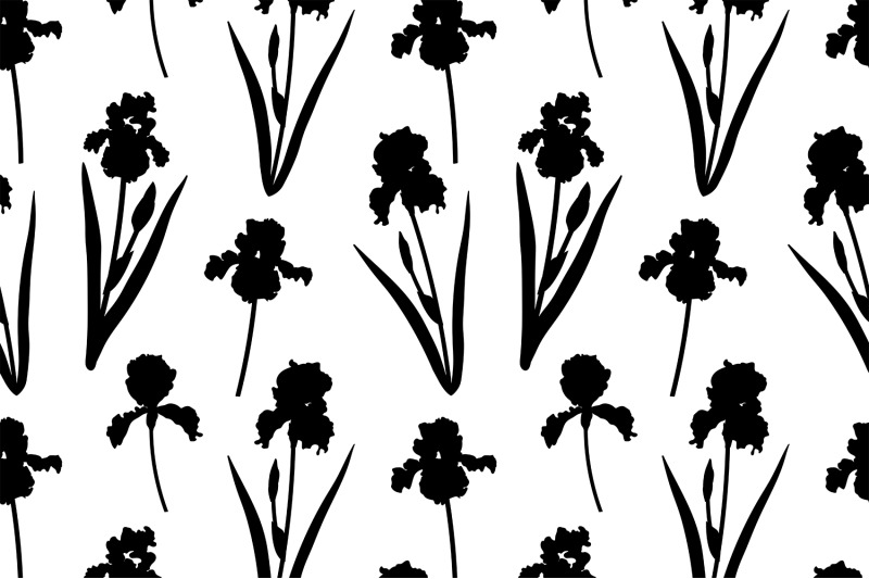 flowers-irises-silhouettes-pattern-irises-paper-irises-svg