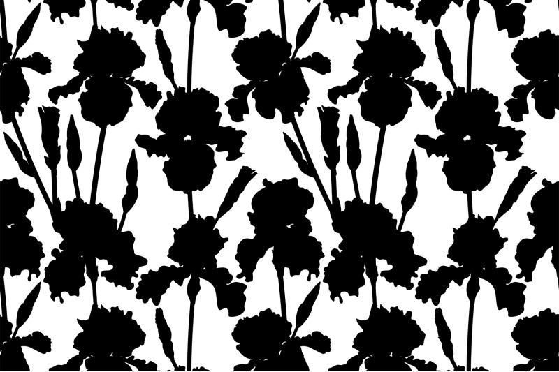 flowers-irises-silhouettes-pattern-irises-paper-irises-svg