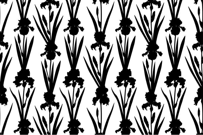 flowers-irises-silhouettes-pattern-irises-paper-irises-svg