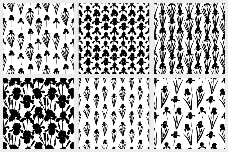 flowers-irises-silhouettes-pattern-irises-paper-irises-svg